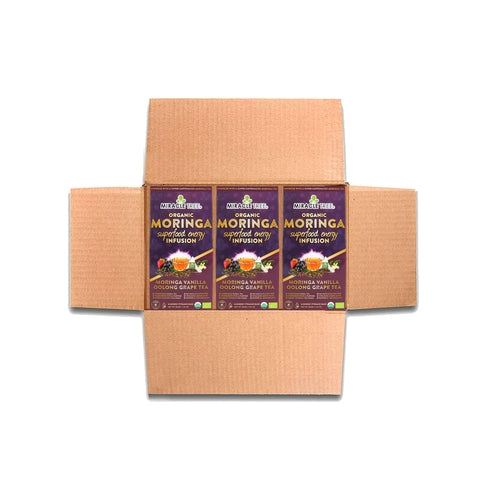 Organic Moringa Energy Tea - Grape Vanilla - Natural Coffee
