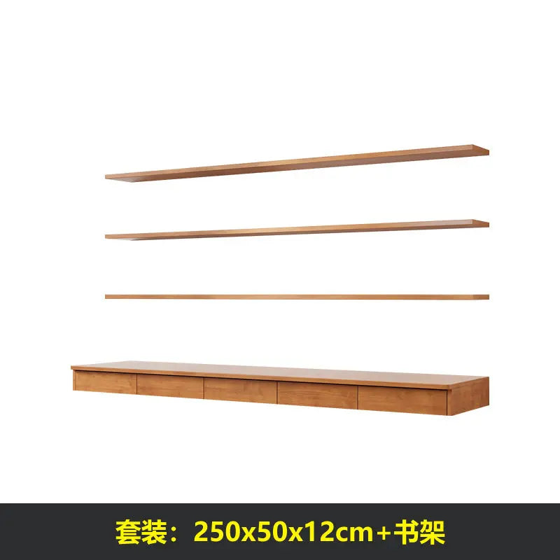 Nordic Creative Solid Wood Computer Desk Modern Bedroom Floating Wall Mounted Desk Bedroom Home Furniture Bureau Flottant FYFD