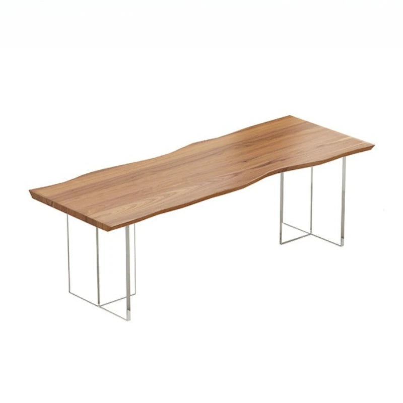 Nordic Luxury Acrylic Solid Wood Desk Modern Minimalist Living Room Study Floating Table Designer Home Furniture Mesas FYFD