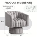 Swivel Accent Chair,360Swivel Barrel Chair, Modern Swivel Chair With Velvet Fabric, MidCentury Swivel Chair With Wide Upholstere