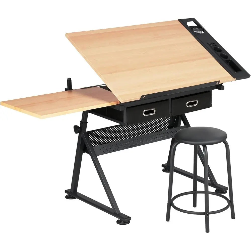 Height Adjustable Drating Table Ding Table Artist Desk ing Tabletop Art Crat Desk Watercolor Paintings Sketching Work Station w/