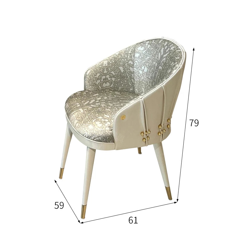 Luxury Design Dining Chairs with Backrest Dinner Chairs  Leisure Chair for Dining Room, Conference Room, Reception Room