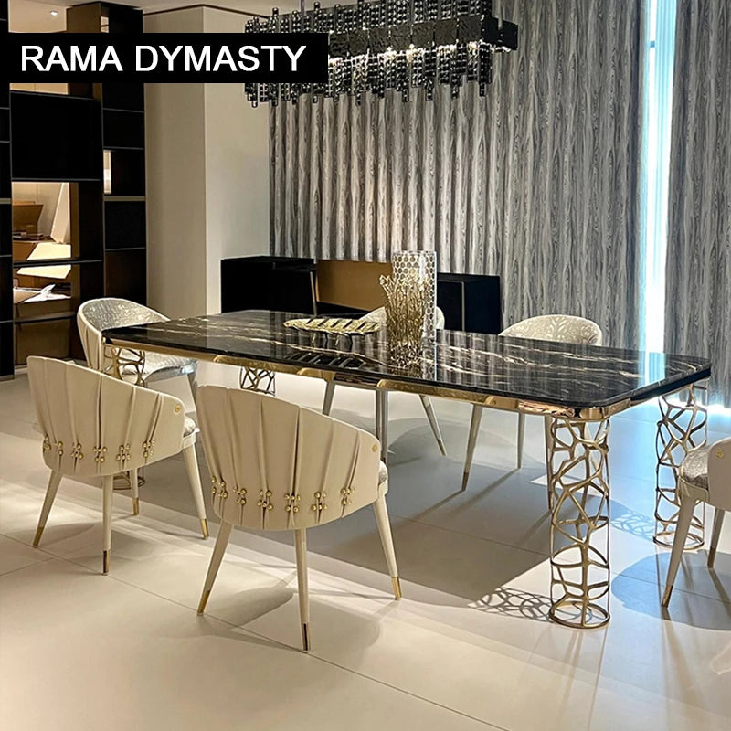 Luxury Design Dining Chairs with Backrest Dinner Chairs  Leisure Chair for Dining Room, Conference Room, Reception Room