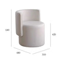 Simple Backrest Dressing Table Stool, Multifunctional Ottoman for Bedroom & Sofa