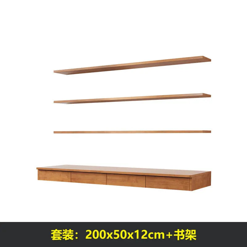 Nordic Creative Solid Wood Computer Desk Modern Bedroom Floating Wall Mounted Desk Bedroom Home Furniture Bureau Flottant FYFD